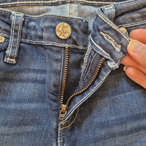 Adriano Goldschmied Jeans Girls Size 14 The Twiggy Ankle Distressed Med Wash AG - Picture 5 of 10
